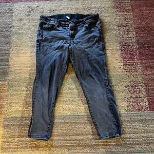 Jag Jeans Womens Plus size 22w black mid rise Skinny Jeans